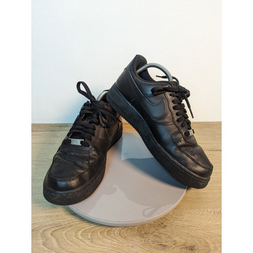Nike Air Force 1 Low Black Men's Shoes Size 8 Triple Black Casual Sneaker